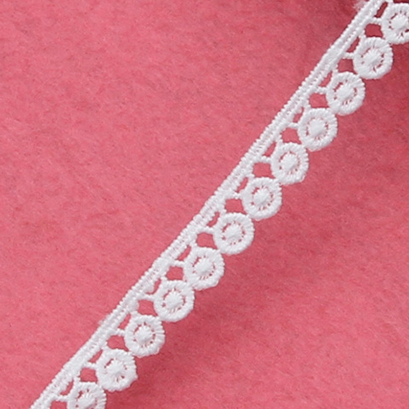 Sewing Eyelet Fabric - Cinta de encaje blanca de 50