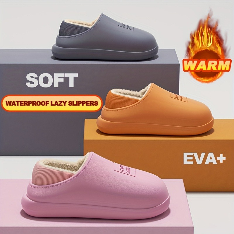 Sewing House - Zapatillas cálidas de EVA para hombre