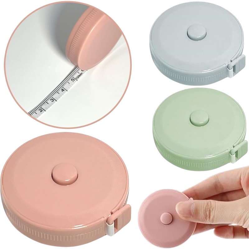 Sewing Recycling - Cinta Métrica Mini de 1.5M, Retráctil