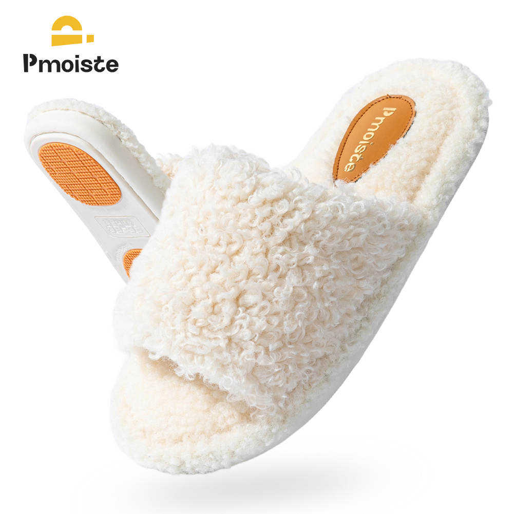 Sewing House - Pmoiste Zapatillas de casa peludas para