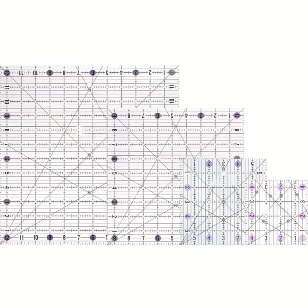 Quilting Ruler Square - Juego de 4 reglas cuadradas de