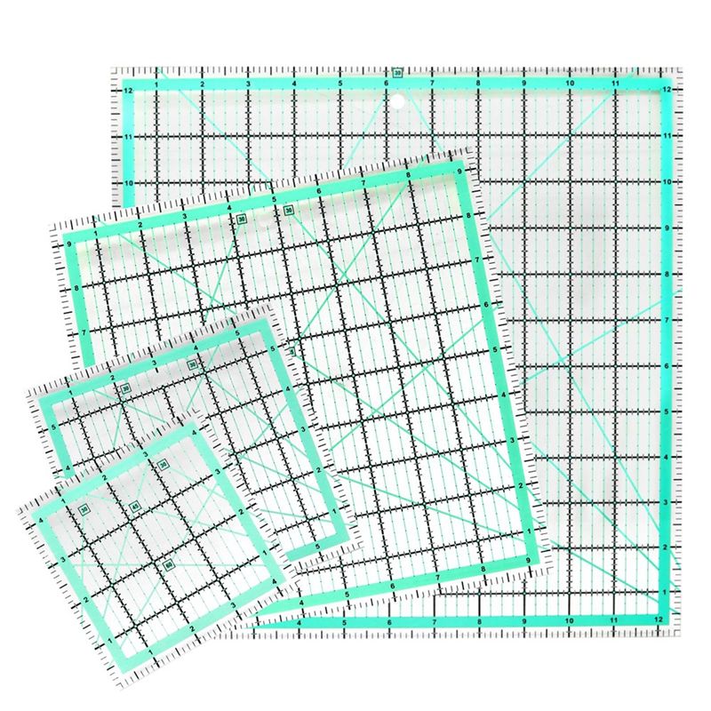 Quilting Ruler Square - J1UL1N Juego de 4 reglas cuadradas