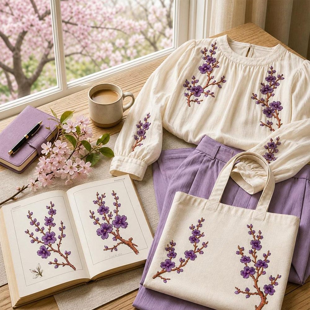 Sewing In Textile - Parches termoadhesivos DIY de flor de