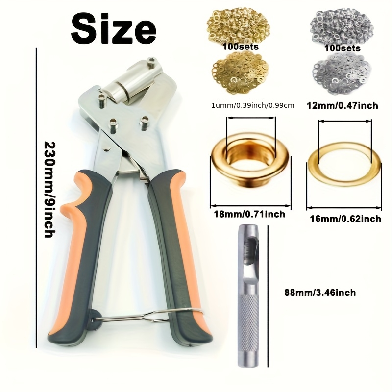 Juego de 200 ojales de 10 mm - - Sewing Eyelet Fabric reseña y precio