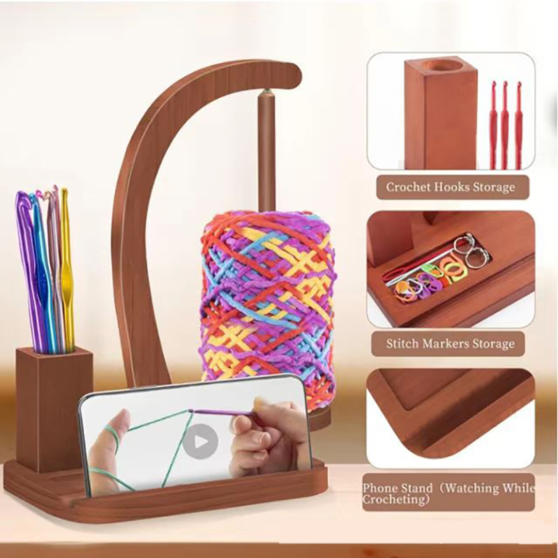 Soporte giratorio de madera pa - Sewing Knit reseña y precio