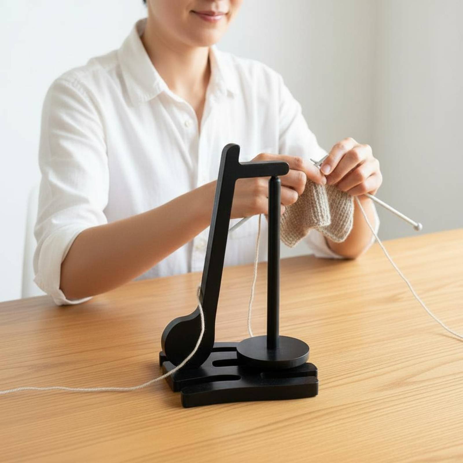 Soporte de hilo de madera 360  - Sewing Knit reseña y precio