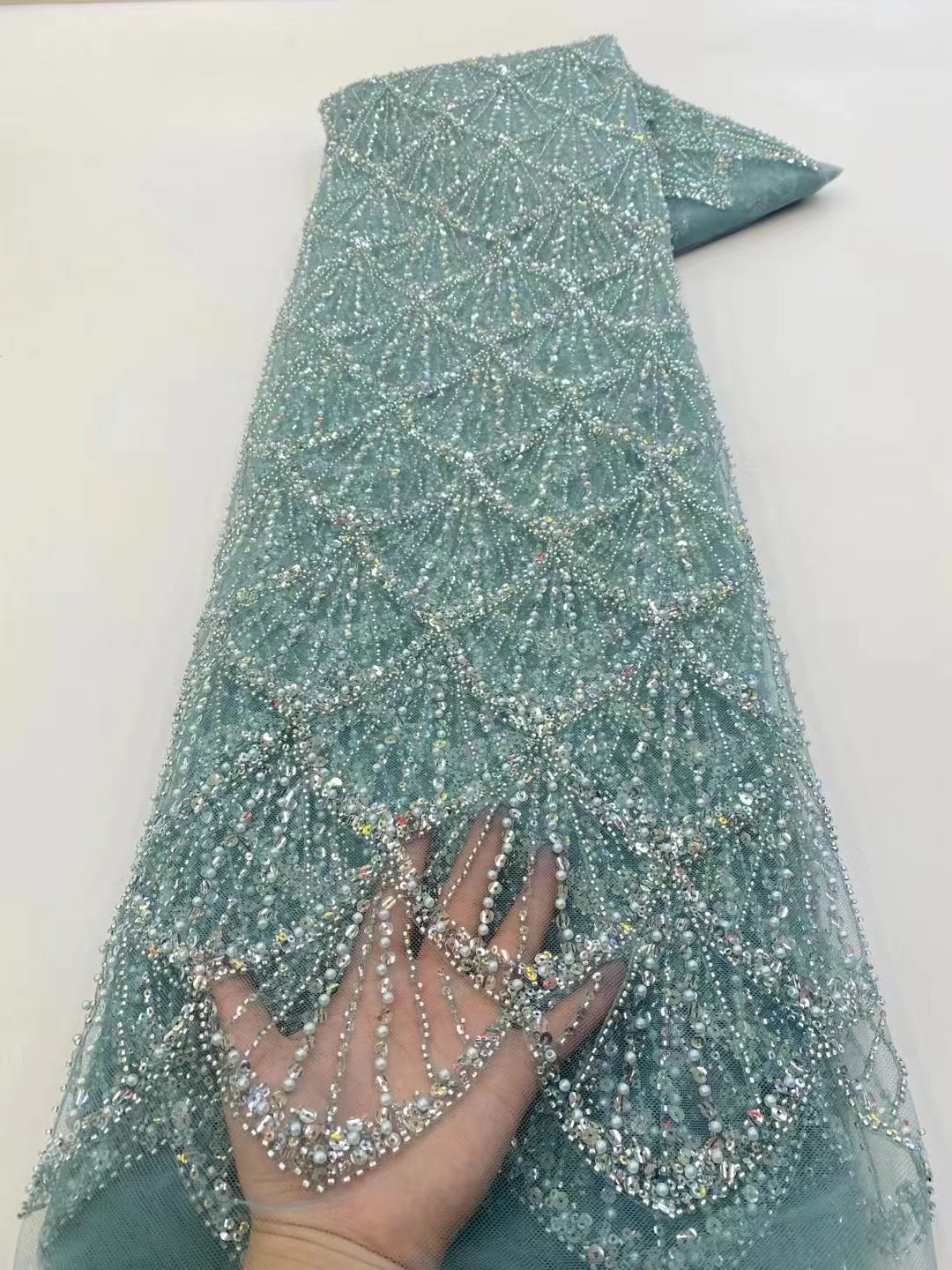 Tela de encaje de tul africano - Sewing Net reseña y precio