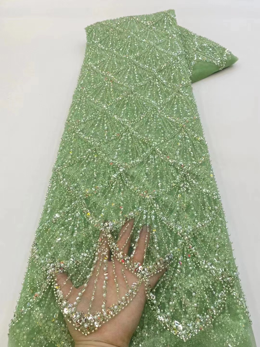 Tela de encaje de tul africano - Sewing Net reseña y precio