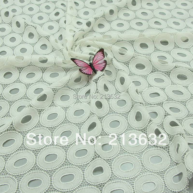 Tela de encaje bordada de alta - Sewing Eyelet Fabric reseña y precio