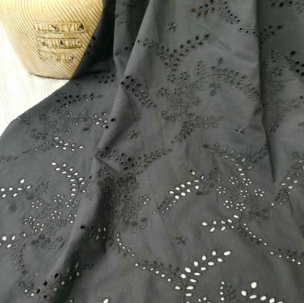 Tela de encaje floral bordado  - Sewing Eyelet Fabric reseña y precio