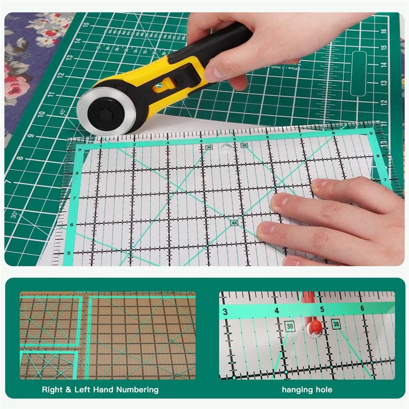 J1UL1N Juego de 4 reglas cuadr - Quilting Ruler Square reseña y precio