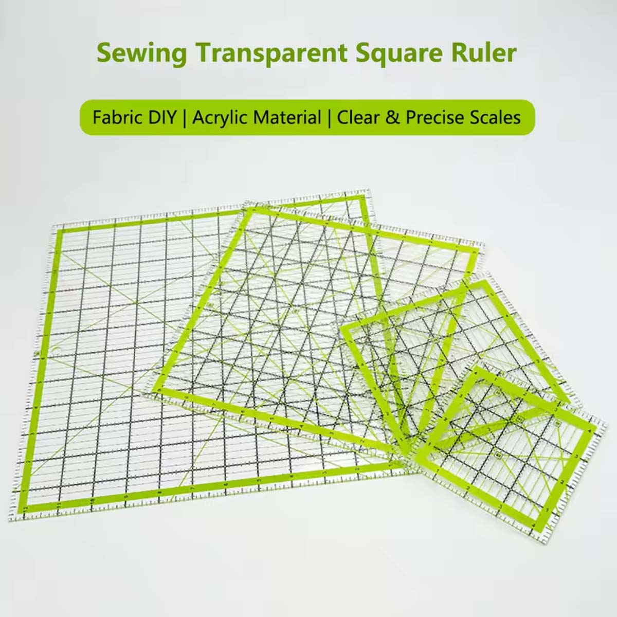 Juego de 4 reglas cuadradas de - Quilting Ruler Square reseña y precio