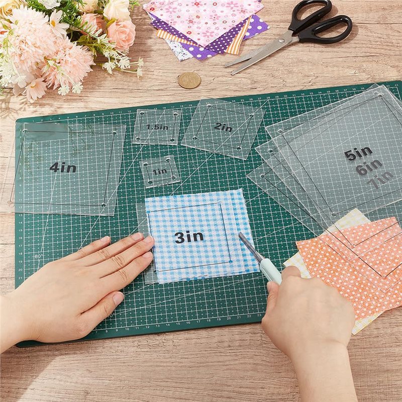 8 reglas cuadradas de acrílico - Quilting Ruler Square reseña y precio